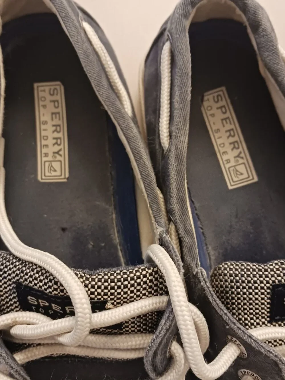 Sperry Top-Sider blue canvas boat shoes 10.5